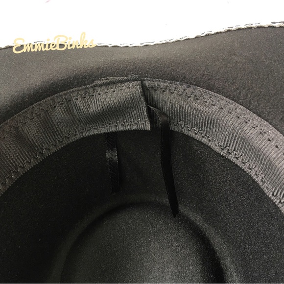 New Houndstooth Wide Brim Fedora Style Panama Black & White Hat ~ Alabama Bama main image 9